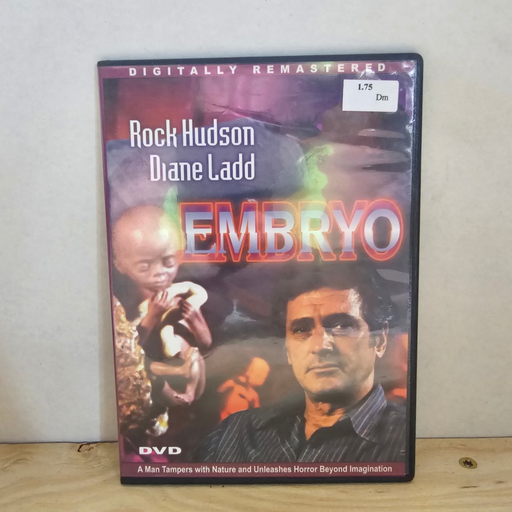 Embryo DVD Rock Hudson Diane Ladd Sci-Fi Horror Digitally Remastered 1976 Film